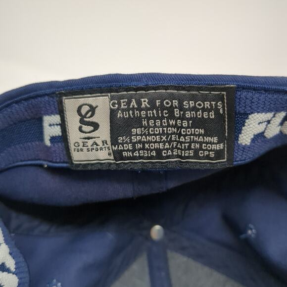 Gear For Sports Fitted Hat Blue One Size Embroidered Logo Flexfit - Picture 9 of 9